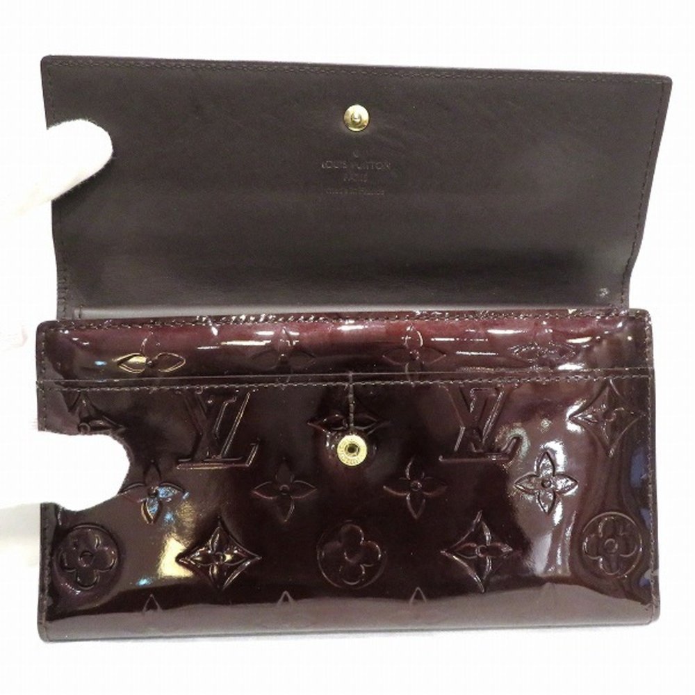 LOUIS VUITTON Monogram Vernis Portefeuil International M91998 Wallet 3-fold Wome - Picture 8 of 9